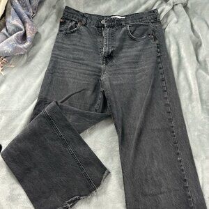 black zara jeans